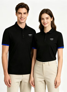 新款方程豹新能源汽车工作服POLO衫4S店翻领短袖定制文化衫印logo