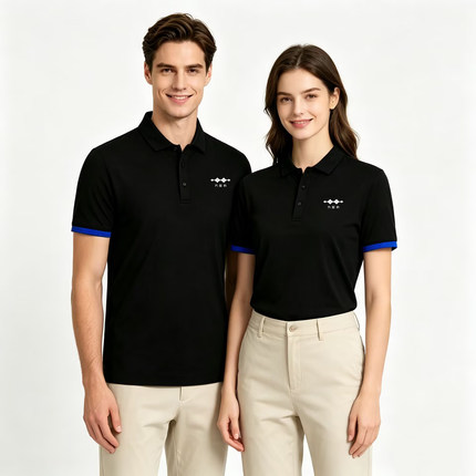 新款方程豹新能源汽车工作服POLO衫4S店翻领短袖定制文化衫印logo