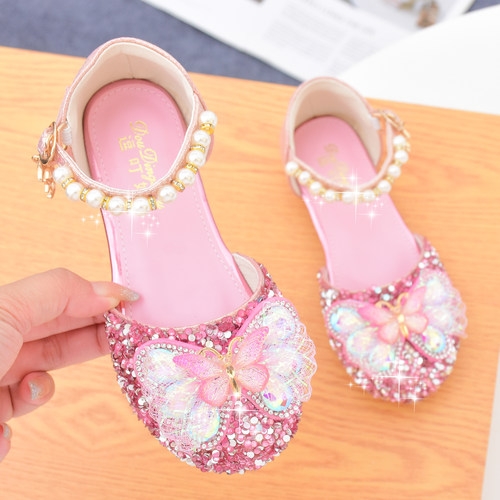 女童水晶鞋软底公主鞋夏季宝宝鞋