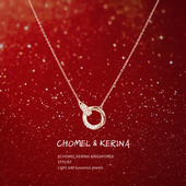 「莫比乌斯双环」s925款 纯银项链女款 轻奢小众送闺蜜女友生日礼物