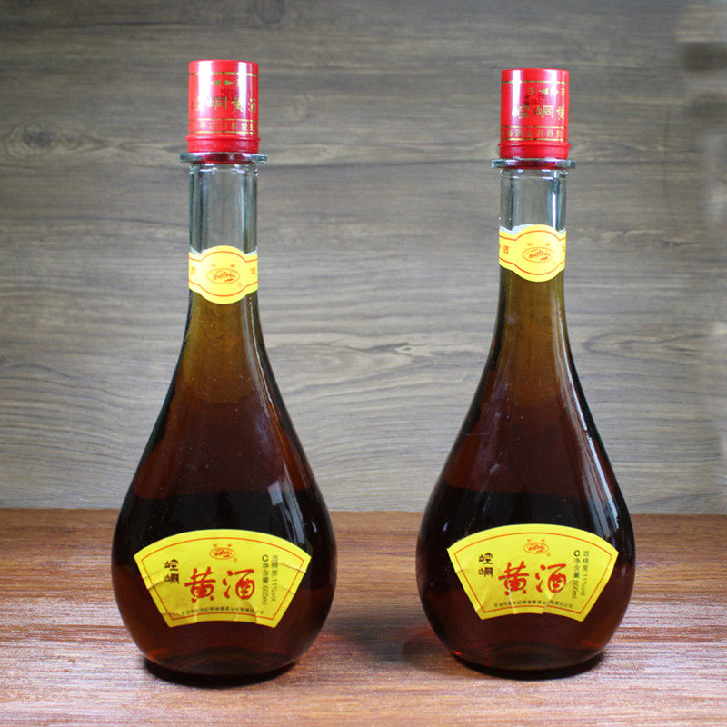 甘肃特产平凉崆峒黄酒传统工艺酿造黄米半甜黍米酒600ml×2瓶包邮