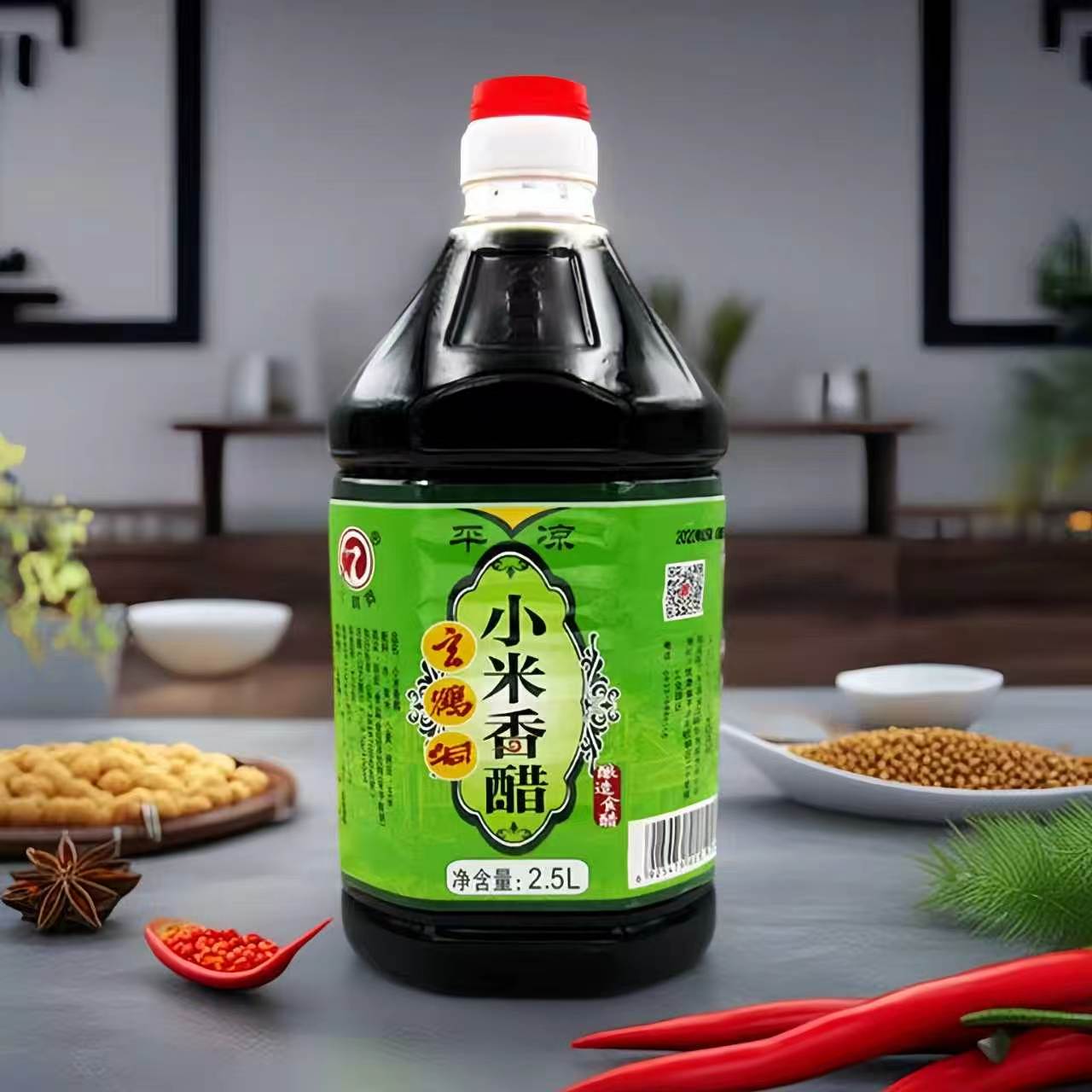 甘肃玄鹤洞小米醋粮食酿造老味道