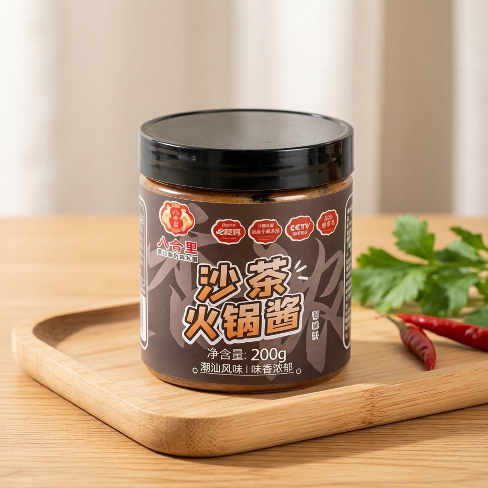 潮汕沙茶酱200g 沙茶酱 汕头火锅蘸酱 沙爹酱调料正宗