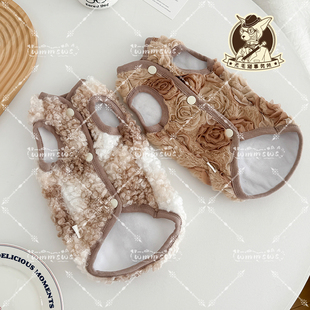 25年秋冬无毛猫衣服德文宠物小猫咪加绒加厚保暖双面绒泰迪绒马甲