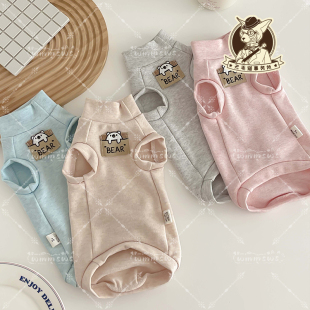 透气高弹防过敏背心 木兰婴儿棉无毛猫亲肤柔软纯棉短袖 25夏季 新品