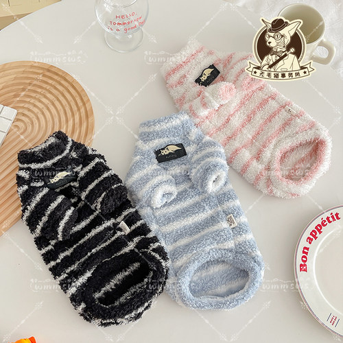 猫咪保暖加厚加绒柔软云朵绒长袖