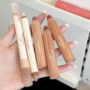 一支多用 Judydoll橘朵唇颊多用笔/双头修容棒口红笔裸色自然橘标