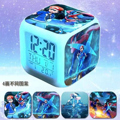 神奇宝贝闹钟甲贺忍蛙路卡利欧喷火龙精灵宝可梦周边学生宿舍闹铃