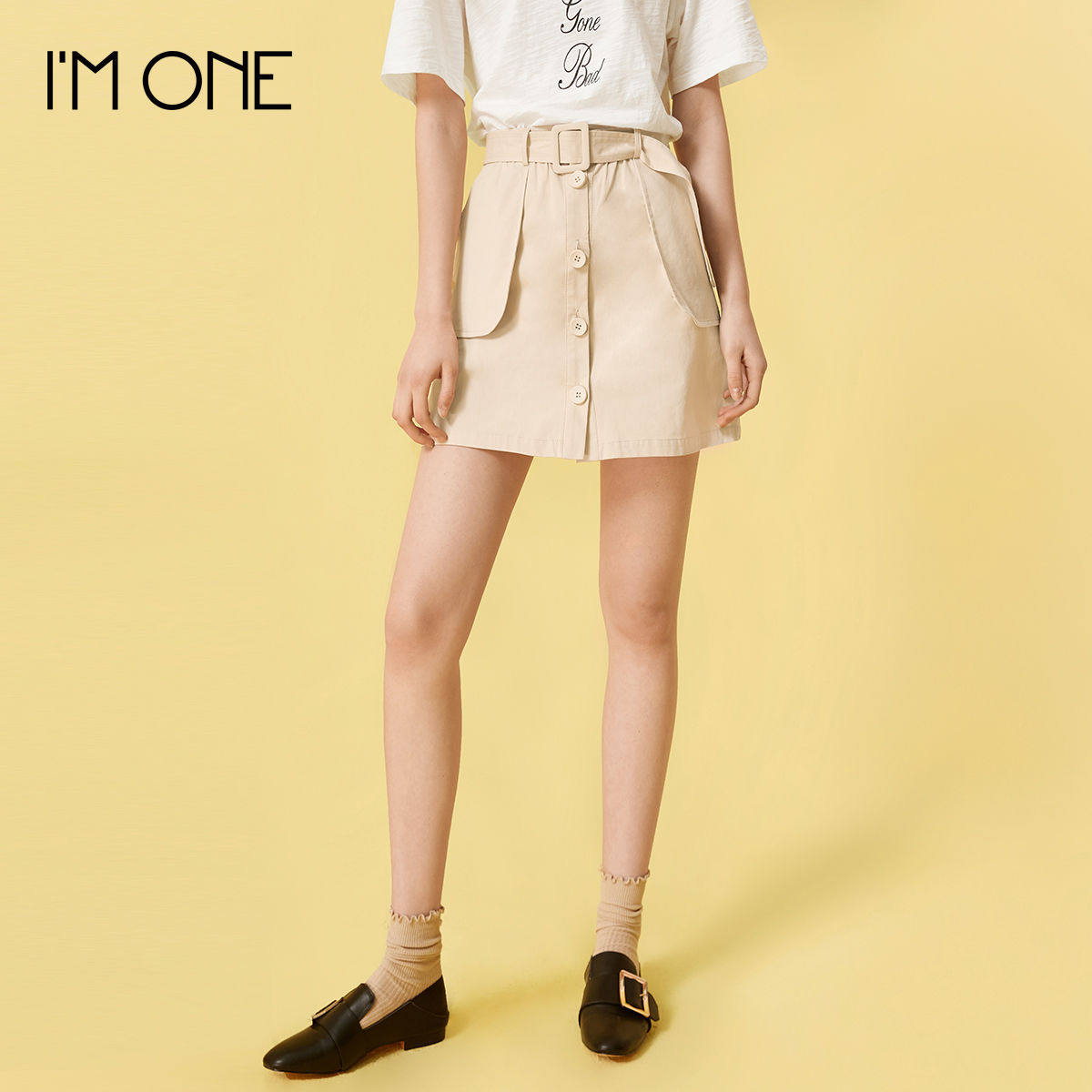 imone2019 summer new pattern Solid A word skirt Korean Edition Show thin Versatile Short skirt Self cultivation Scheming skirtin the Play mode/Anime/Periphery/cos/Board games ,  Cosplay Apparel/Props/Service ,  Cosplay Women  category - from Buy2taobao.com to provide professional Taobao agent buy service
