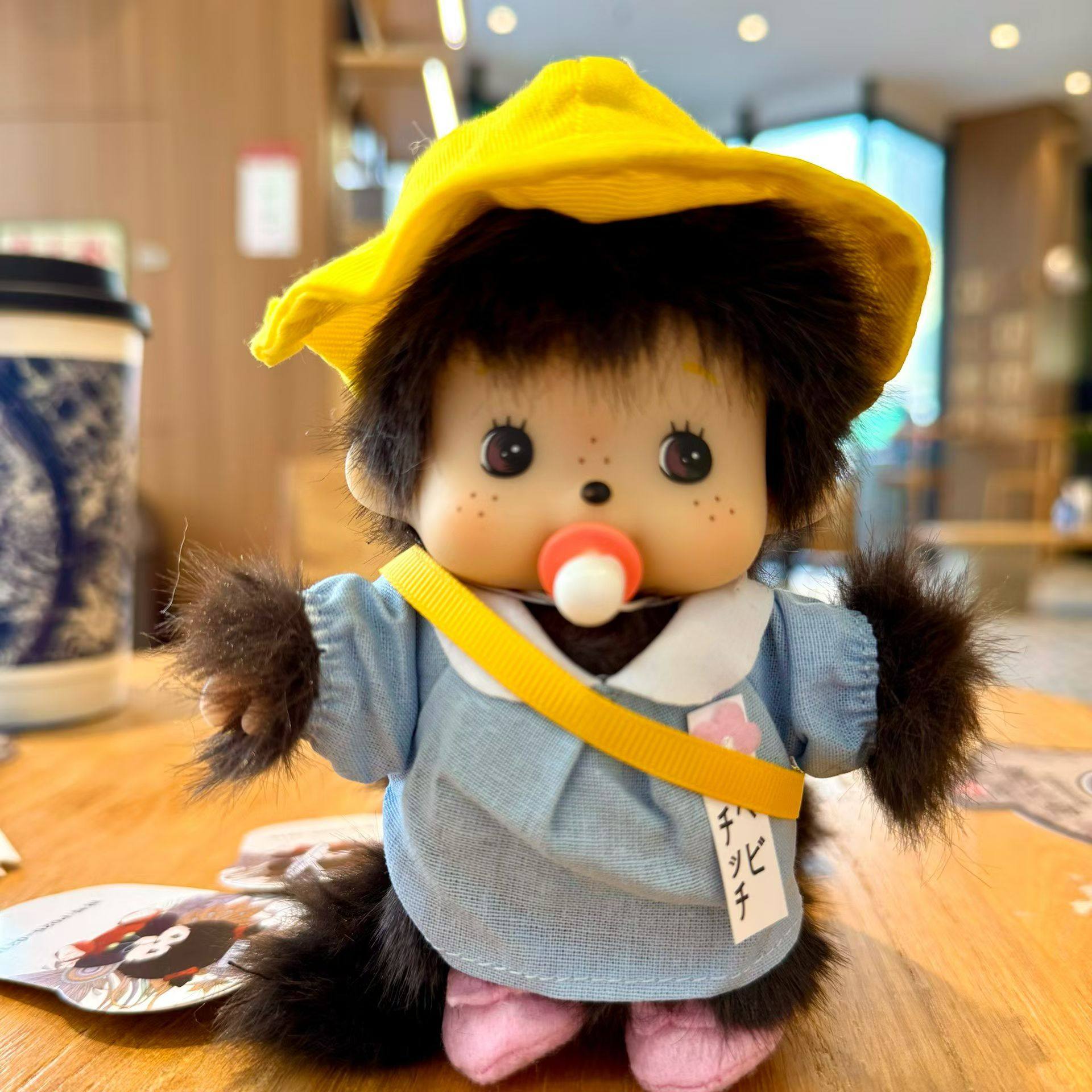 正版蒙奇奇Monchhichi偶像偶像玩偶挂件幼稚园蒙奇奇礼物公仔娃娃