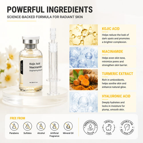 跨境Glow Intensive Kojic Acid Ampoule曲酸烟酰胺针管安瓶精华