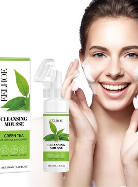 EELHOE 绿茶洁面慕斯 清洁面部清爽控油洁面乳