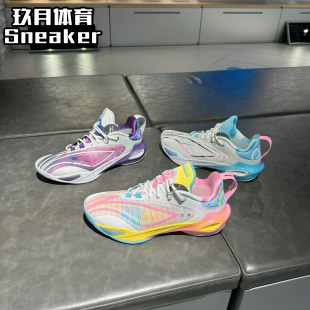 李宁正品闪击11丛林之王男子低帮篮球鞋轻量回弹耐磨防滑ABAU053