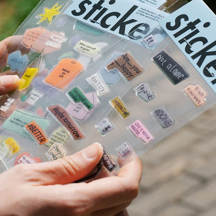 VM香草山 #Yah系列 滴胶贴纸可爱立体果冻贴电脑平板手机diy装饰