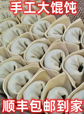 全素食香菇青菜大素馅馄饨云吞每袋300克12个速食速冻全素大馄饨