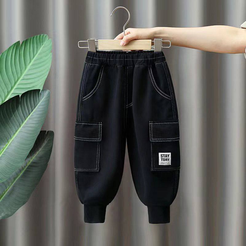 男童一体绒裤子儿童工装裤冬季休闲防风黑色长裤2026新款加绒冬装,童装/婴儿装/亲子装,儿童运动裤,淘宝优惠券,粉丝福利购,淘宝优惠卷