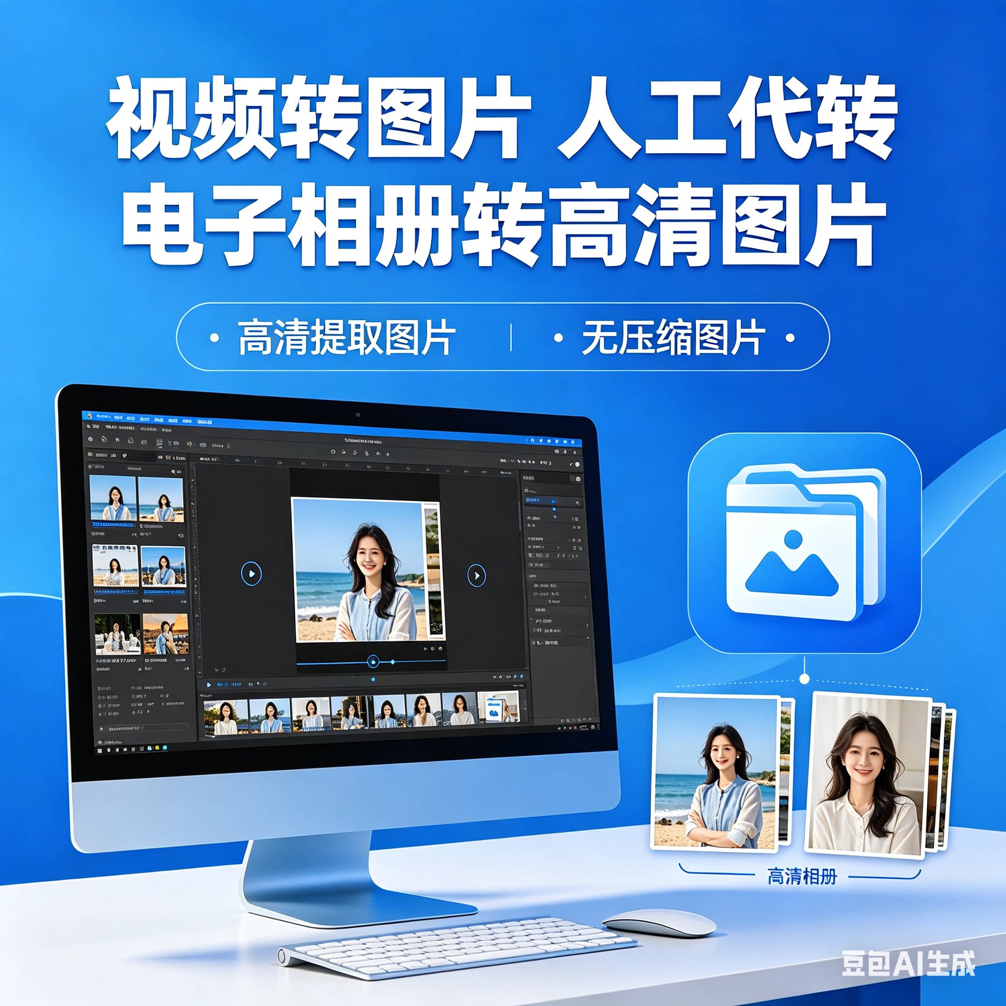 视频转逐帧高清图片视频电子相册设计素材/源文件