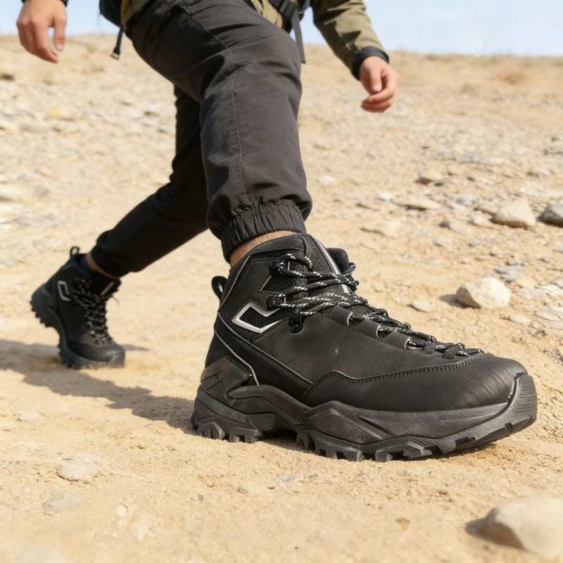 外贸出口宽楦大码男鞋高帮户外鞋男士防泼水耐磨徒步登山鞋运动鞋,流行男鞋,时装靴,淘宝优惠券,粉丝福利购,淘宝优惠卷