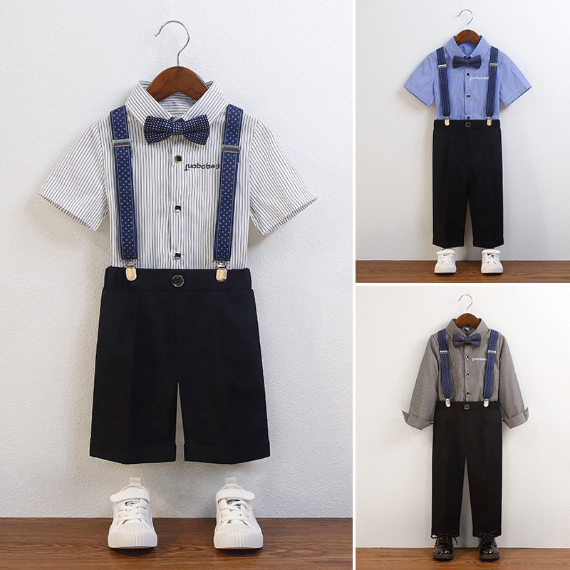 儿童演出服男童钢琴表演服