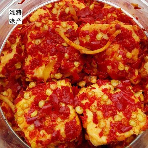 香辣豆腐乳湖南特产新化白溪霉豆腐乳1000g下饭菜农家自制坛装
