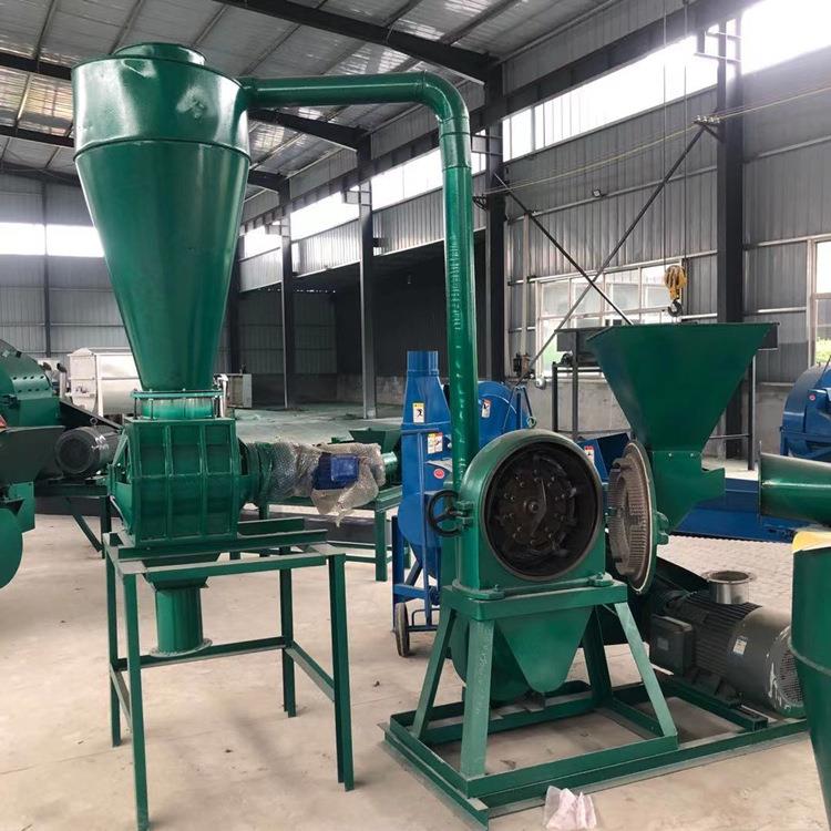 养殖场鸡鸭鹅饲料粉碎机饲料机荞麦大米粉碎机稻壳稻谷果壳磨粉机
