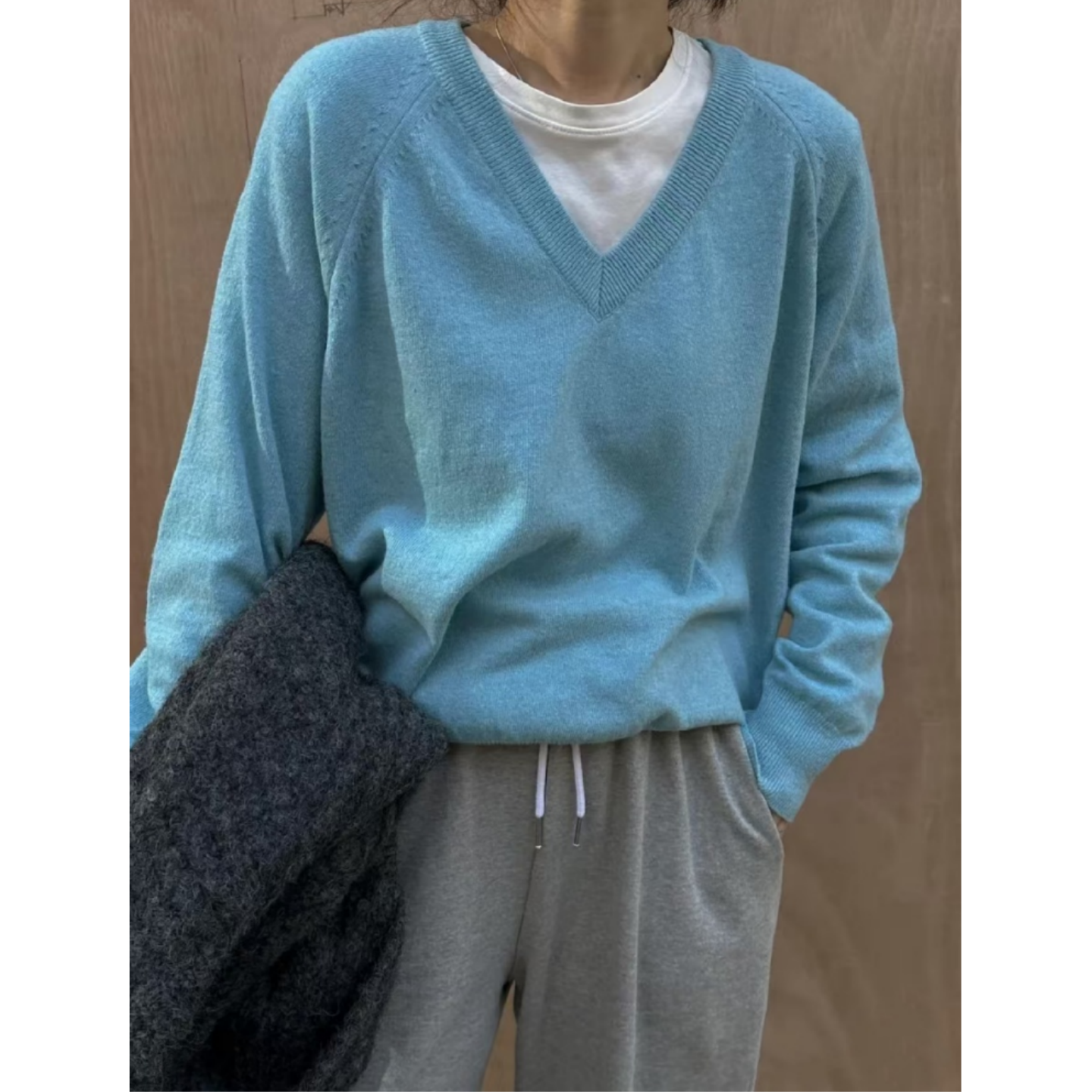 LINHOUSE林子家针织百搭套头毛衣