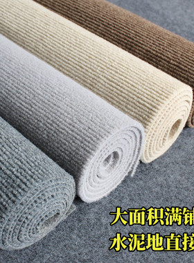 家用卧室房间客厅大面积商用办公室出租屋地毯全铺电竞房灰色可裁