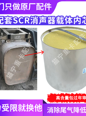 适配青岛解放途V 麟V道依茨国五SCR消声器载体内芯三元催化原厂件