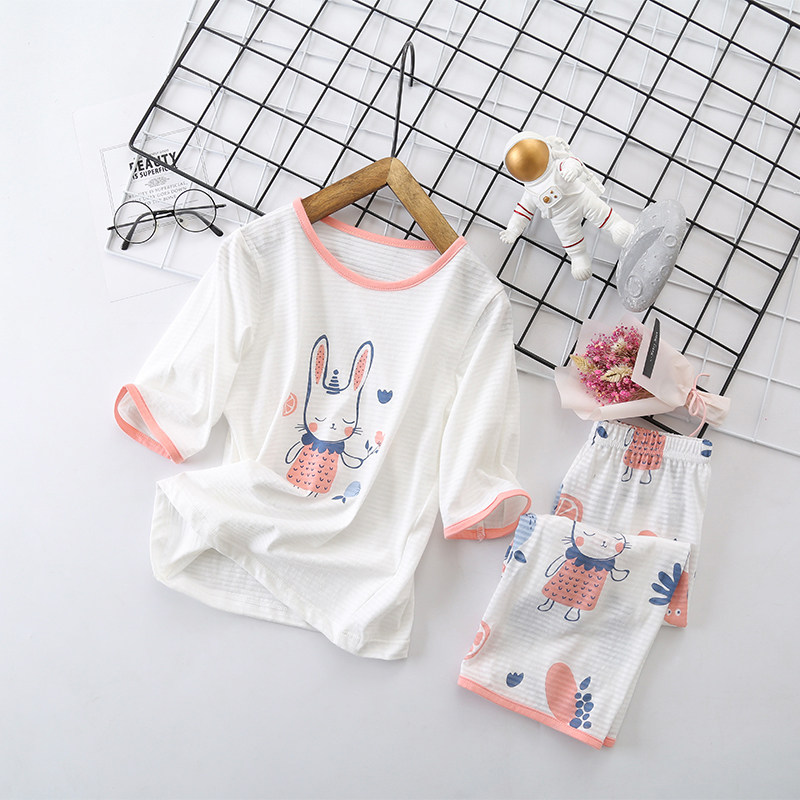 女童夏天睡衣两件套可爱超萌卡通