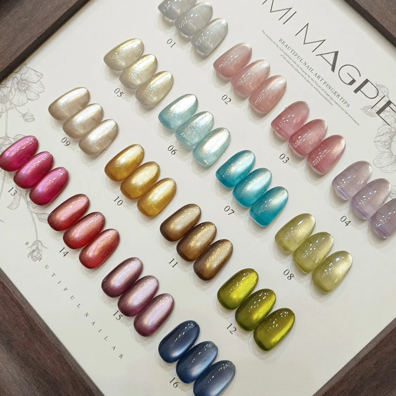 【星光乐园】新款双光鎏金玻璃珠猫眼15ml开春复合型猫眼甲油胶