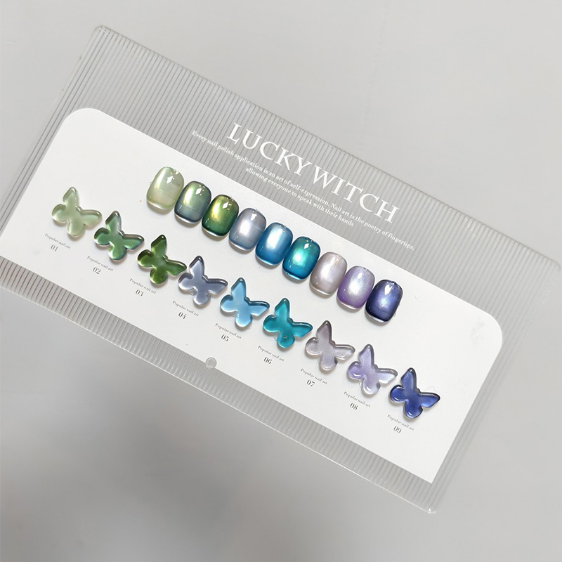 【夜影星河】9色幻彩双光玻璃珠镜面猫眼胶15ml甲油胶