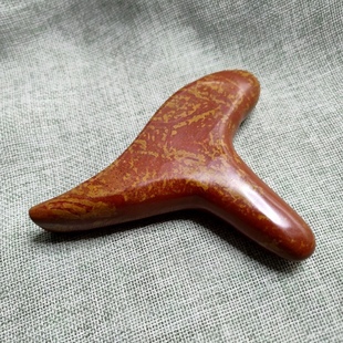 泗滨正品红砭石三角雀燕尾锥足底按摩 推拿地筋梳涌泉穴点穴