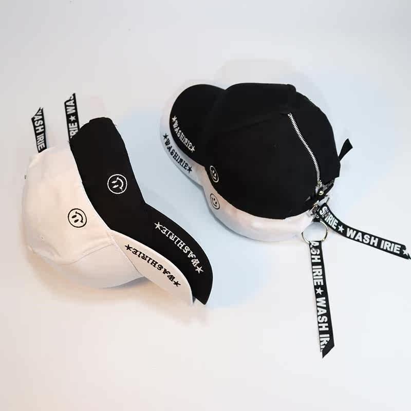 韩版潮流笑脸拉链女棒球帽百搭情侣青少年街头鸭舌帽男百搭酷帽子|ruв категории Аксессуары, шляпа - от Buy2taobao.com для оказания профессиональной услуги покупки агента Taobao