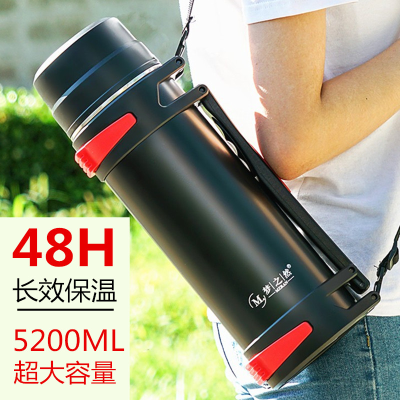 保温壶304不锈钢热水瓶户外便携车载旅行家用保温杯大容量水壶3升