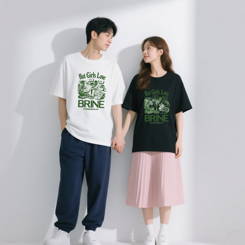 夏季新款纯棉短袖T恤男女宽松