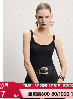爱慕·CHUANG正品溯源6女士春夏季大罩杯带胸垫背心上衣CA722161