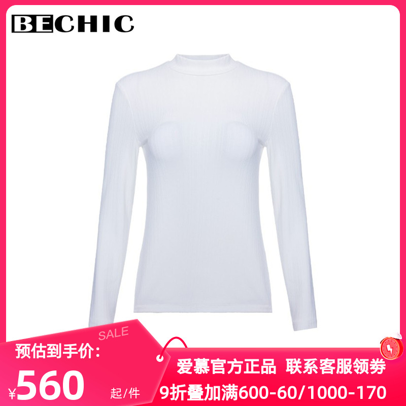 BeChic正品秋冬季序章小高领长袖上衣女保暖内搭打底内衣BC72CN1