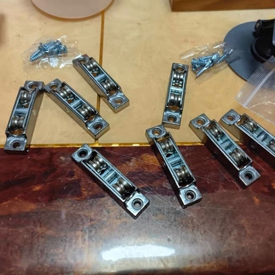 铝合金配件轱辘下滑移门滚轮塑钢推拉门轨道推拉凹槽门窗窗户平移
