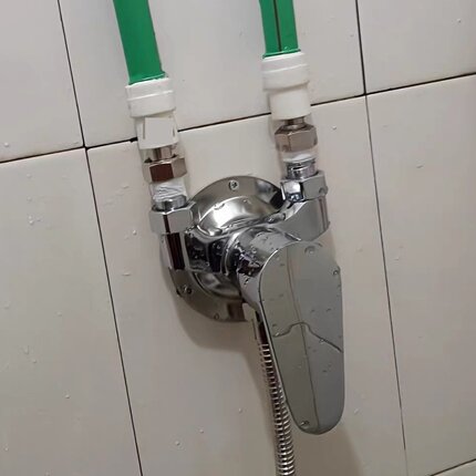洗澡花洒开关阀浴室明装全铜水龙头热水器配件太阳能冷热卫生间