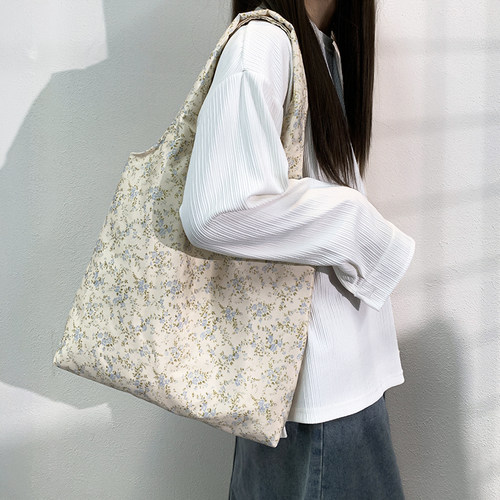 无品牌帆布包大容量休闲轻奢