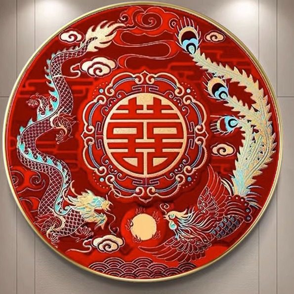 钻石绣2024年新款满钻钻石画龙凤囍现代中式客厅简单点钻十字绣,居家布艺,钻石绣,淘宝优惠券,粉丝福利购,淘宝优惠卷