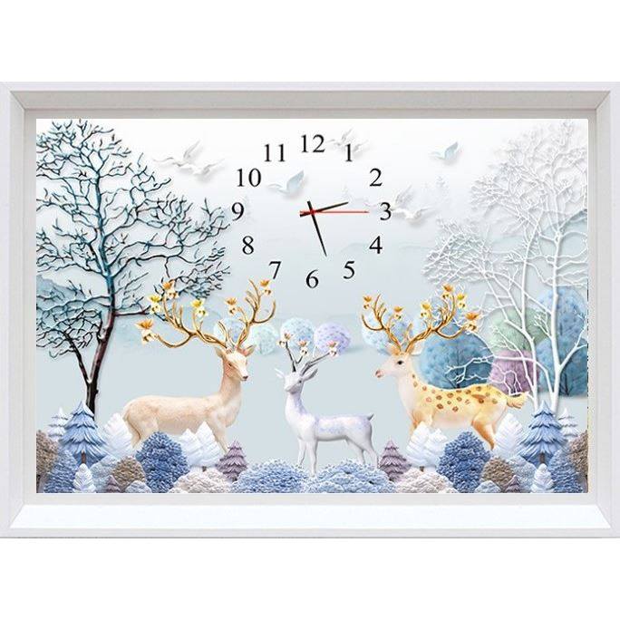 钻石绣2024年新款满钻中式发财麋鹿点钻十字绣全贴客厅大幅,居家布艺,钻石绣,淘宝优惠券,粉丝福利购,淘宝优惠卷