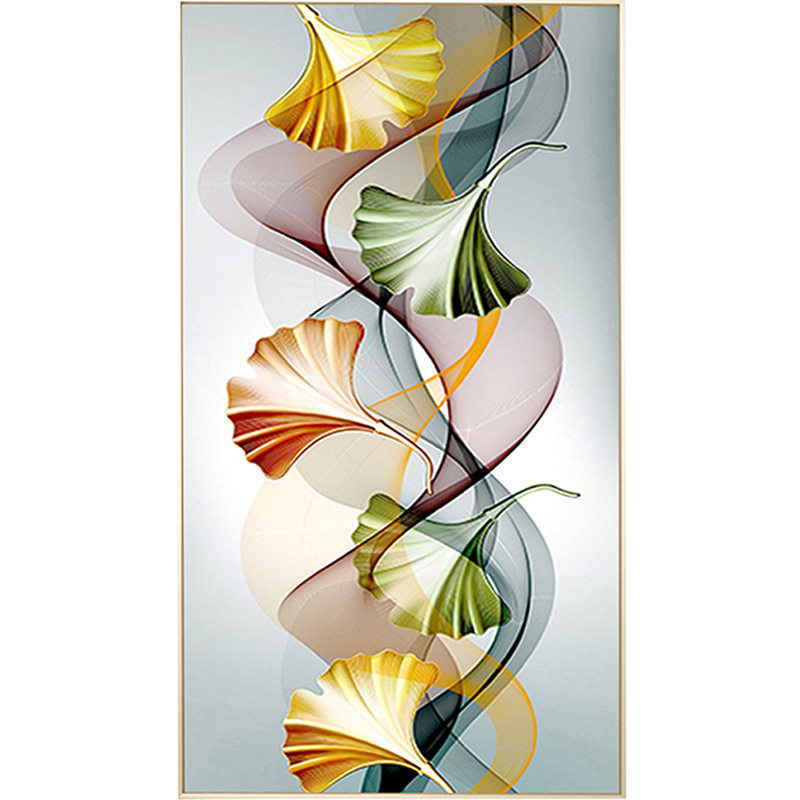 钻石绣2024年新款满钻现代玄关入户抽象线条银杏花卉点钻十字绣,居家布艺,钻石绣,淘宝优惠券,粉丝福利购,淘宝优惠卷