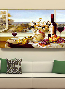 钻石绣2024年新款满钻5d餐厅杯酒贴钻十字绣客厅红酒杯卧室AL1080