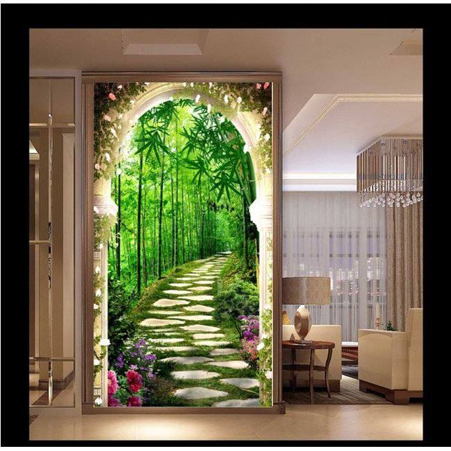 钻石绣2024年新款满钻5d竖版阴林小路十字绣客厅欧式粘贴钻画玄关,居家布艺,钻石绣,淘宝优惠券,粉丝福利购,淘宝优惠卷