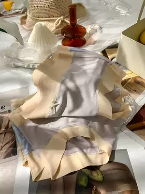 Underpants female silk antibacterial breathable crotch Modal high waist girl sweet big size Japanese ladies triangle shorts