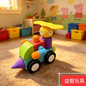 EVA磁力积木儿童DIY益智玩具安全无毒百变造型礼物赠品批发零售