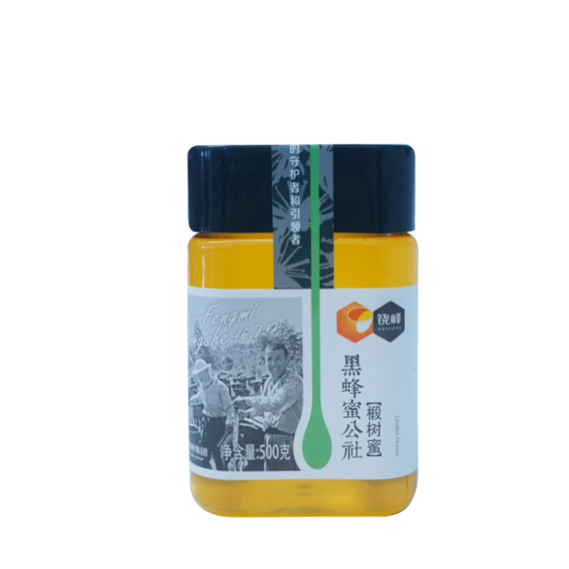 东北黑龙江黑蜂蜜公社椴树蜜原蜜500g农家自产，自然、纯正、天然