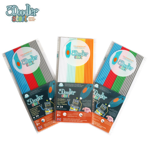 美国3doodler 3d打印笔PLA耗材立体涂鸦笔3D绘画笔模板颜料包耗材