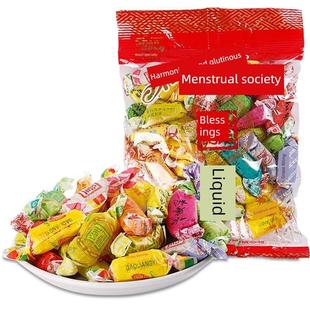 .高粱饴软糖徐福记橡皮糖混合水果味果汁软糖高粱饴软糖一斤喜糖